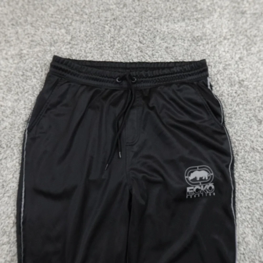 Ecko Unltd‎ Pants Mens Large Black Jogger Drawstring Sweatpants Skate Grunge Y2K